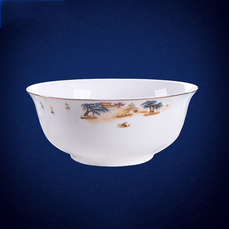 New Chinese Style Hotel Table Ceramic Dining Restaurant Kitchen Plate Trendsi