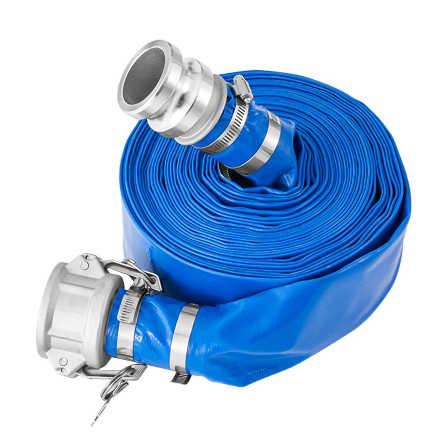 Suction Hose Kit For WaterPump 2 In X 20 Ft Green 50 Ft Blue Hoses Trendsi