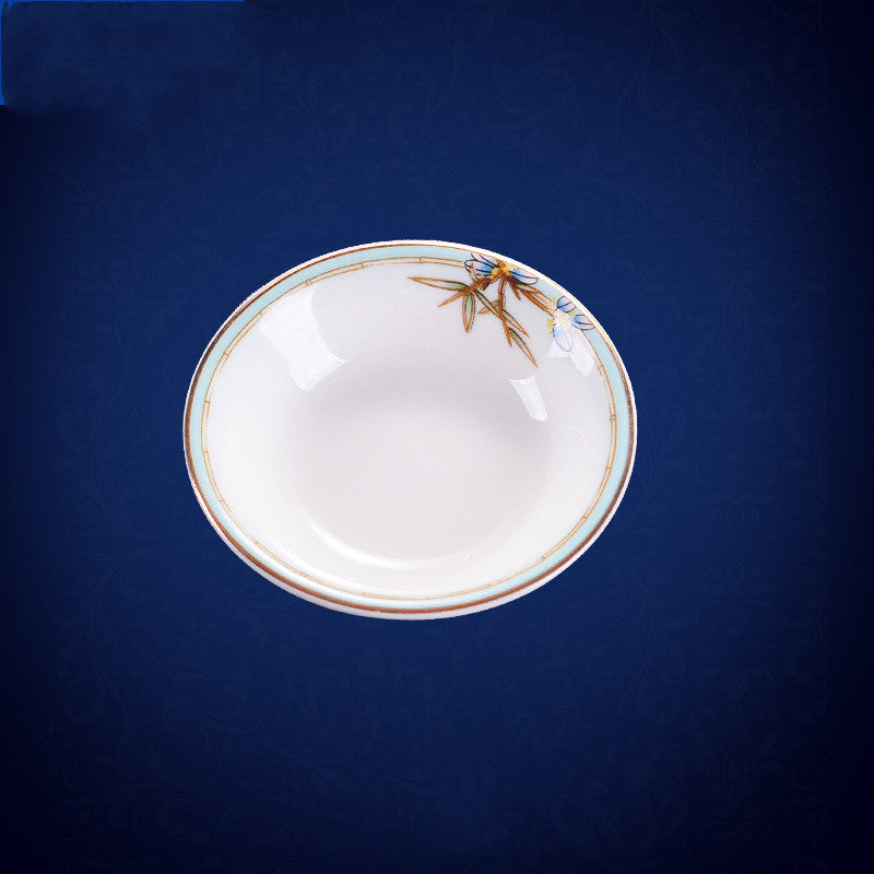 New Chinese Style Hotel Table Ceramic Dining Restaurant Kitchen Plate Trendsi