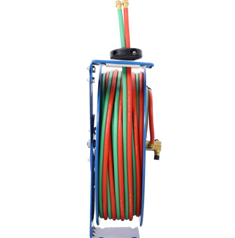 Welding Hose Reel Retractable 1  4 Inch Foot Twin Oxygen Acetylene Rubber Hoses STD Duty Max 200PSI Heavy Duty Industrial Single Arm Construction Trendsi