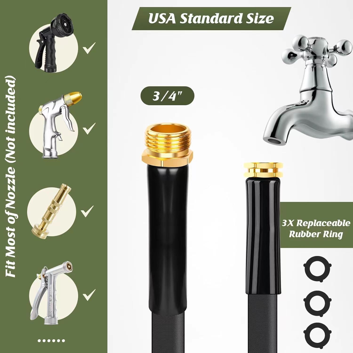 Garden Hose Garden Watering Rinse Outdoor Hose Trendsi