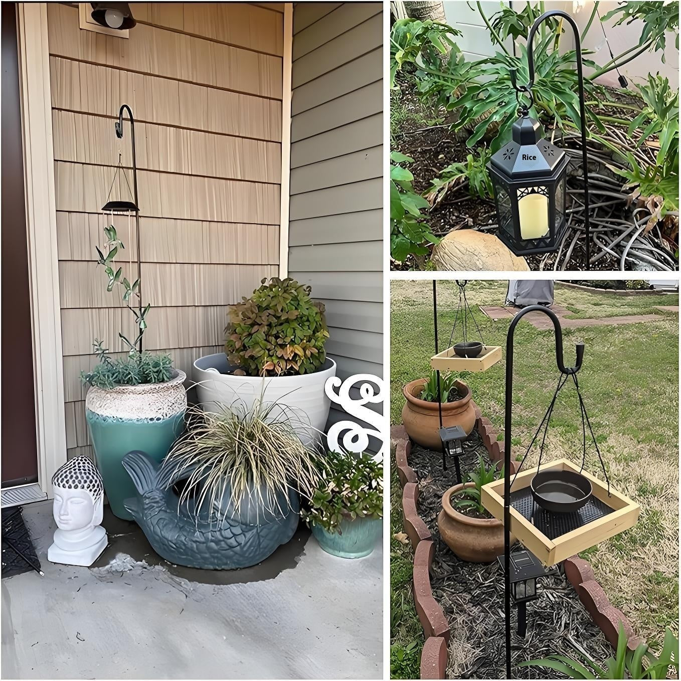 Garden Lamp Outdoor Garden Anti-rust Floor Outlet Hook Rod Trendsi