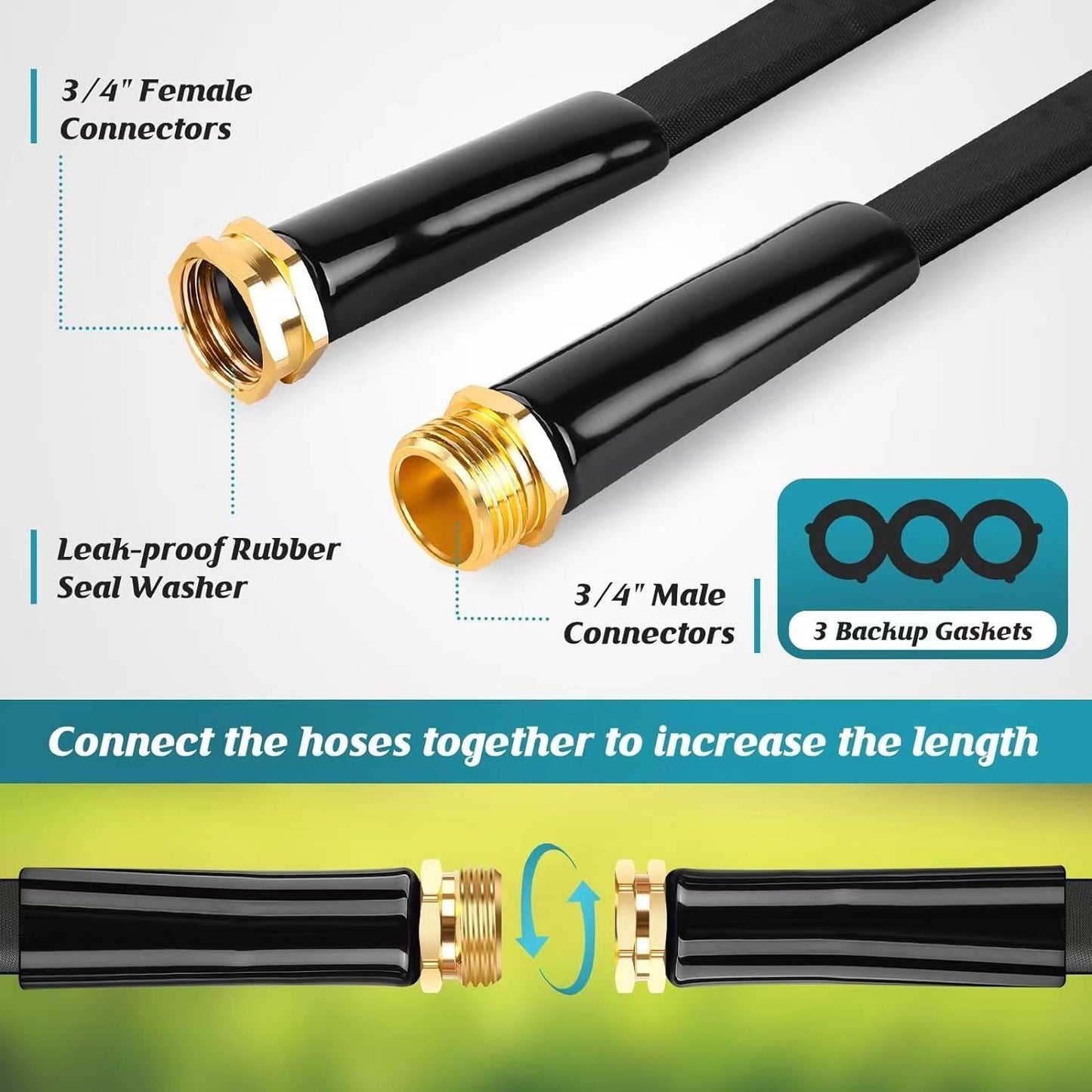 Garden Hose Garden Watering Rinse Outdoor Hose Trendsi
