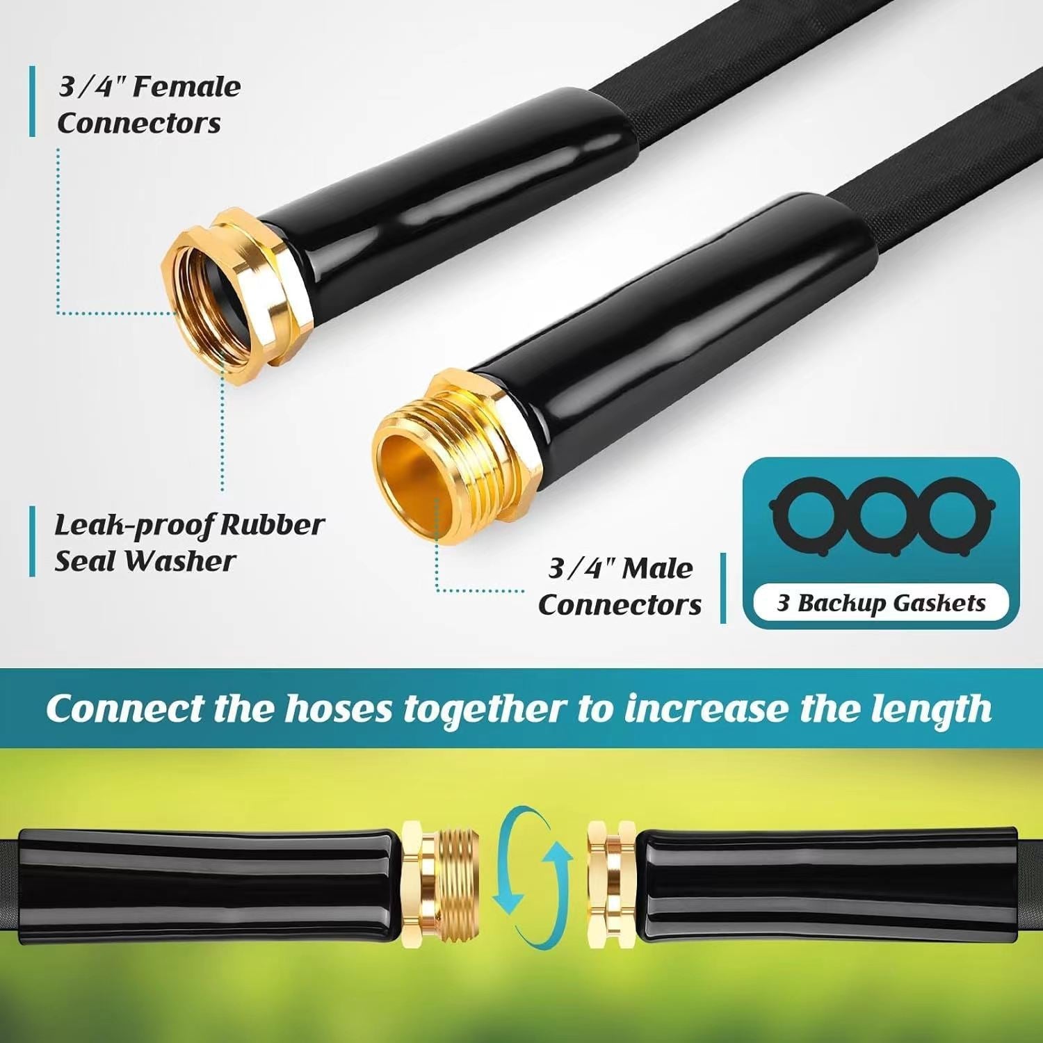 Garden Hose Garden Watering Rinse Outdoor Hose Trendsi